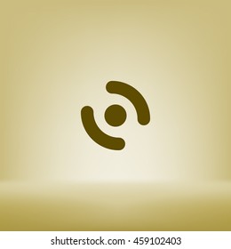 Smart phone vibrating icon. Modern minimalist mobile app flat simple icon.