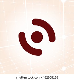 Smart phone vibrating icon. Modern minimalist mobile app flat simple icon.