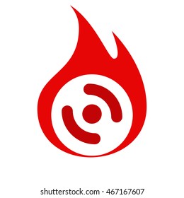 Smart phone vibrating icon. Modern minimalist mobile app flat simple icon.