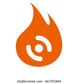 Smart phone vibrating icon. Modern minimalist mobile app flat simple icon.