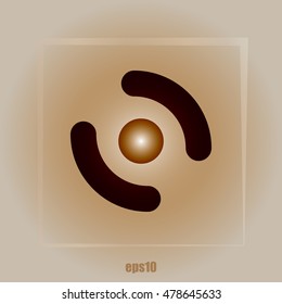 Smart phone vibrating icon. Modern minimalist mobile app flat simple icon.