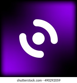 Smart phone vibrating icon. Modern minimalist mobile app flat simple icon.