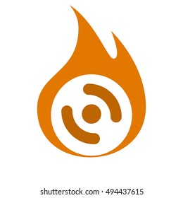 Smart phone vibrating icon. Modern minimalist mobile app flat simple icon.