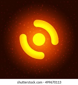 Smart phone vibrating icon. Modern minimalist mobile app flat simple icon.