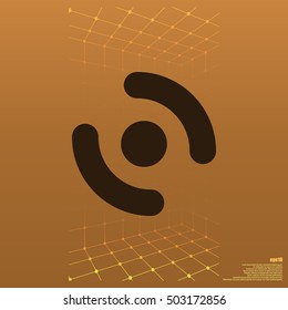 Smart phone vibrating icon. Modern minimalist mobile app flat simple icon.