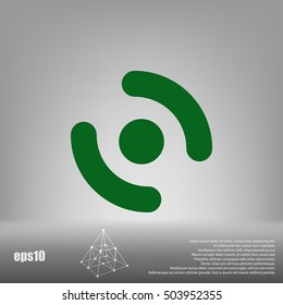 Smart phone vibrating icon. Modern minimalist mobile app flat simple icon.