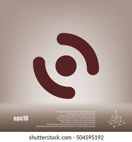 Smart phone vibrating icon. Modern minimalist mobile app flat simple icon.