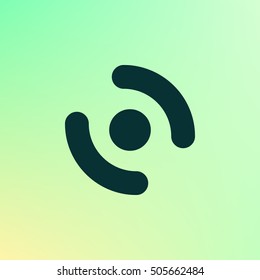 Smart phone vibrating icon. Modern minimalist mobile app flat simple icon.