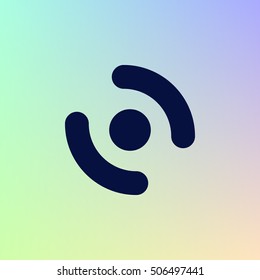 Smart phone vibrating icon. Modern minimalist mobile app flat simple icon.