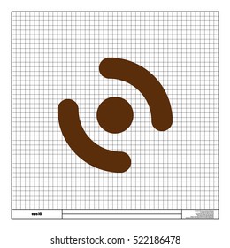 Smart phone vibrating icon. Modern minimalist mobile app flat simple icon.