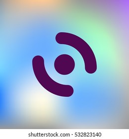 Smart phone vibrating icon. Modern minimalist mobile app flat simple icon.