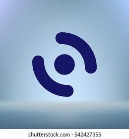 Smart phone vibrating icon. Modern minimalist mobile app flat simple icon.