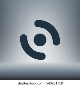Smart phone vibrating icon. Modern minimalist mobile app flat simple icon.