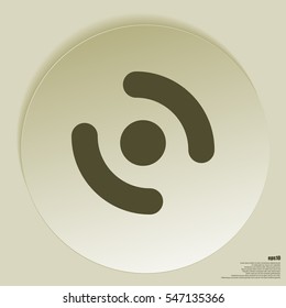 Smart phone vibrating icon. Modern minimalist mobile app flat simple icon.