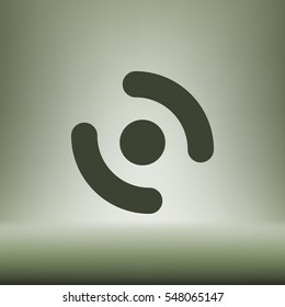 Smart phone vibrating icon. Modern minimalist mobile app flat simple icon.