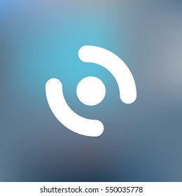 Smart phone vibrating icon. Modern minimalist mobile app flat simple icon.