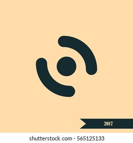 Smart phone vibrating icon. Modern minimalist mobile app flat simple icon.