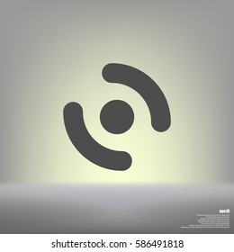 Smart phone vibrating icon. Modern minimalist mobile app flat simple icon.