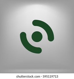 Smart phone vibrating icon. Modern minimalist mobile app flat simple icon.
