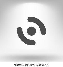 Smart phone vibrating icon. Modern minimalist mobile app flat simple icon.