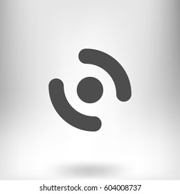 Smart phone vibrating icon. Modern minimalist mobile app flat simple icon.
