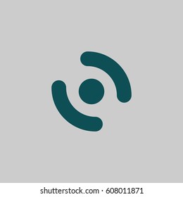 Smart phone vibrating icon. Modern minimalist mobile app flat simple icon.