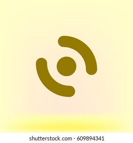 Smart phone vibrating icon. Modern minimalist mobile app flat simple icon.