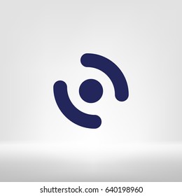 Smart phone vibrating icon. Modern minimalist mobile app flat simple icon.