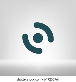 Smart phone vibrating icon. Modern minimalist mobile app flat simple icon.