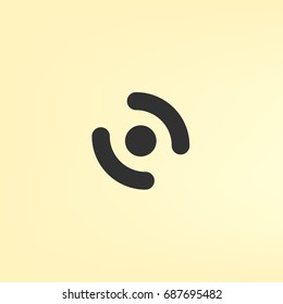 Smart phone vibrating icon. Modern minimalist mobile app flat simple icon.