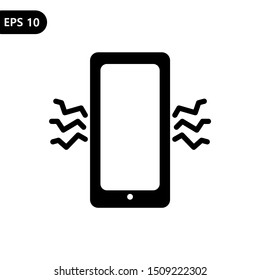 Smart phone vibrating or ringing flat vector illustration icon. Eps10