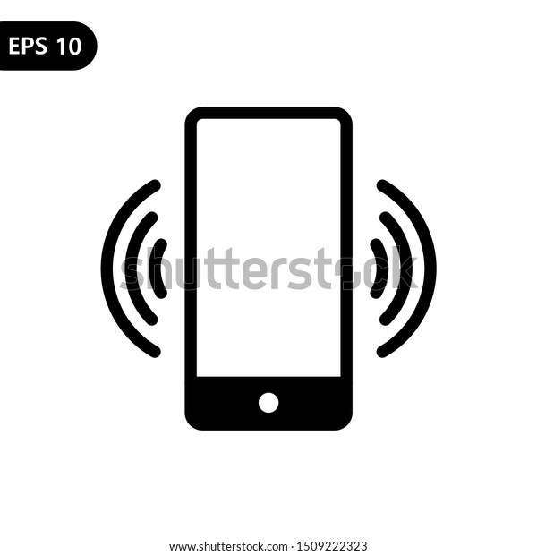 Smart Phone Vibrating Ringing Flat Vector Stock Vector (Royalty Free ...