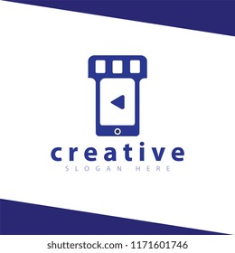 Smart Phone Video Logo Icon Vector Template