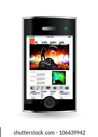 Teléfono inteligente con aplicación web