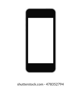 Smart phone, White screen for mockup - Vector