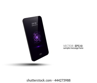 Smart phone,Perfectly detailed modern smart phone isolation vector,smart phone High Technology