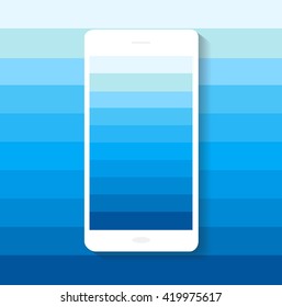 Smart phones material design vector