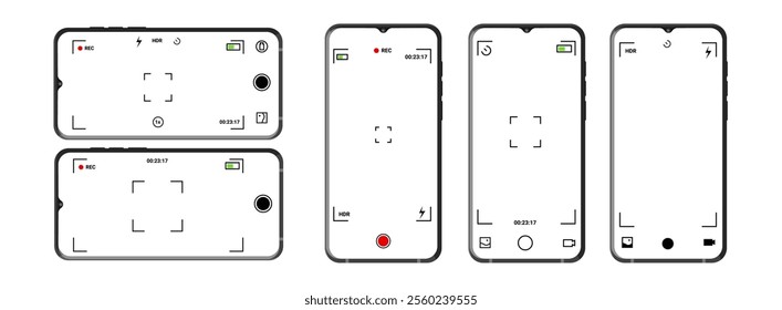 Smart photo and video interface with digital zoom and timer, designed for mobile devices, featuring customizable controls for better photography.