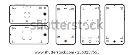 Smart photo and video interface with digital zoom and timer, designed for mobile devices, featuring customizable controls for better photography.