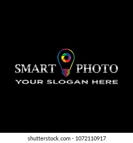 Smart photography logo design concept