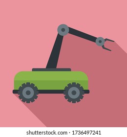Smart picking machine icon. Flat illustration of smart picking machine vector icon for web design