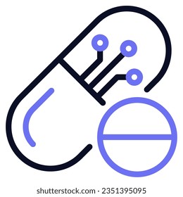 Smart Pill Dispenser Icon for uiux, infographic, etc