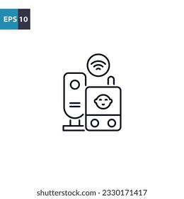 Smart platform outline icon Vector illustration