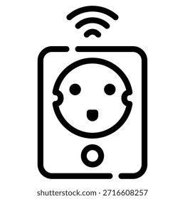 Um plugue inteligente para controlar dispositivos residenciais remotamente.