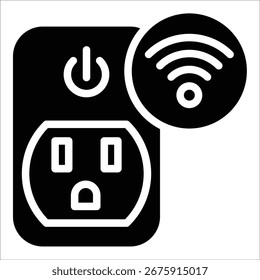 Smart Plug Icon Element für Design