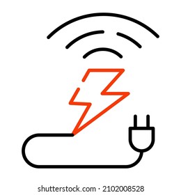 Smart Plug Icon In Filled Design

