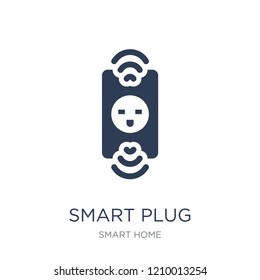 smart Plug icon. Trendy flat vector smart Plug icon on white background from smart home collection, vector illustration can be use for web and mobile, eps10