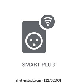 smart Plug icon. Trendy smart Plug logo concept on white background from Smarthome collection. Suitable for use on web apps, mobile apps and print media.