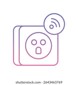 Smart Plug Icon vector stock illustration