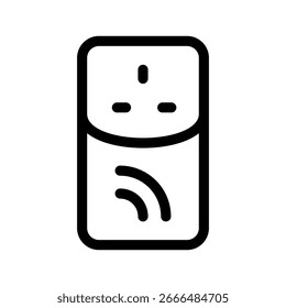 Ilustración de diseño de símbolo de Vector de icono de enchufe inteligente